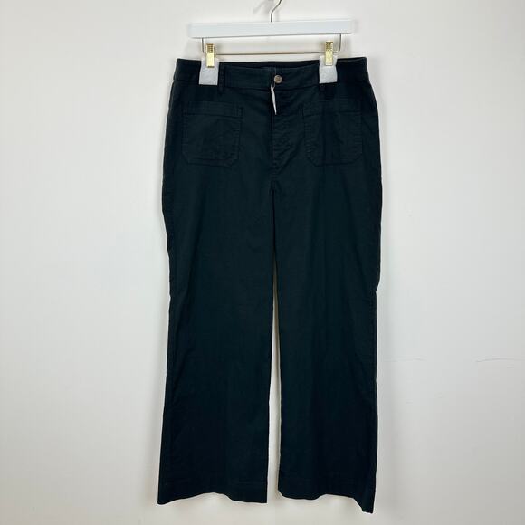 J.Crew Lizzie High Rise Patch Pocket Wide Leg Pant Classic Black US 32 NWT - Picture 5 of 13